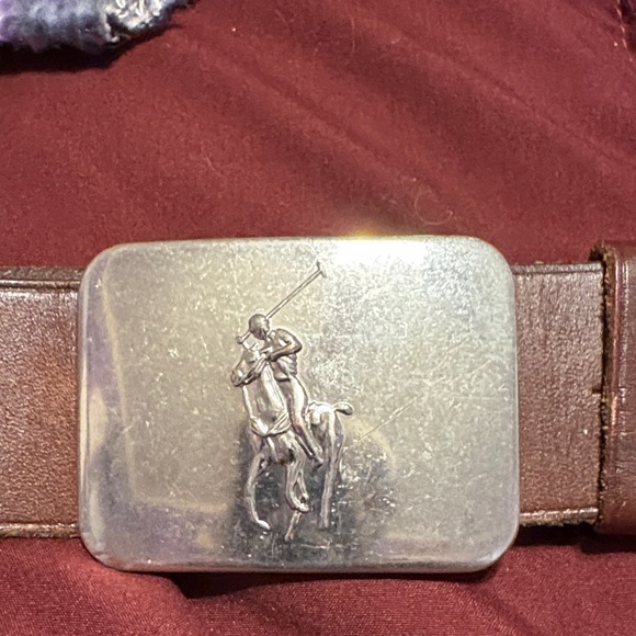 Polo by Ralph Lauren Brown Belt with Silver Buckle
